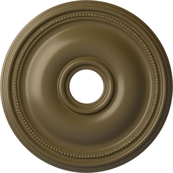 Ekena Millwork Bradford Ceiling Medallion (Canopies up to 4 3/8"), 18 1/8"OD x 3 3/4"ID x 1 1/8"P, Mississippi Mud CM18BRMMF - main